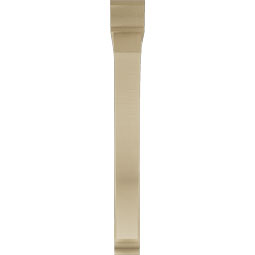 Ekena Millwork - BKTUR0554X48X48FST01RCPR - Timberthane Faux Wood Funston Style Bracket w/ Offset Brace, Traditional Ends, 5 1/2"W x 48"D x 48"H, Primed Tan