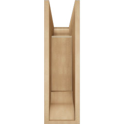 Ekena Millwork - BKTUR0756X18X26FST01RCPR - Timberthane Faux Wood Funston Style Bracket w/ Offset Brace, Traditional Ends, 7 1/2"W x 18"D x 26"H, Primed Tan