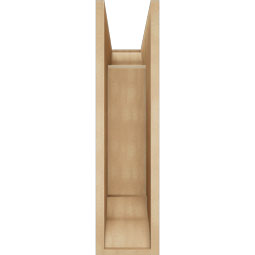 Ekena Millwork - BKTUR0756X18X30FST01RCPR - Timberthane Faux Wood Funston Style Bracket w/ Offset Brace, Traditional Ends, 7 1/2"W x 18"D x 30"H, Primed Tan