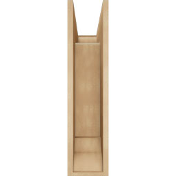 Ekena Millwork - BKTUR0756X20X32FST01RCPR - Timberthane Faux Wood Funston Style Bracket w/ Offset Brace, Traditional Ends, 7 1/2"W x 20"D x 32"H, Primed Tan