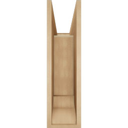 Ekena Millwork - BKTUR0756X24X28FST01RCPR - Timberthane Faux Wood Funston Style Bracket w/ Offset Brace, Traditional Ends, 7 1/2"W x 24"D x 28"H, Primed Tan