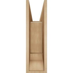 Ekena Millwork - BKTUR0756X26X26FST01RCPR - Timberthane Faux Wood Funston Style Bracket w/ Offset Brace, Traditional Ends, 7 1/2"W x 26"D x 26"H, Primed Tan