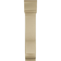 Ekena Millwork - BKTUR0756X28X40FST01RCPR - Timberthane Faux Wood Funston Style Bracket w/ Offset Brace, Traditional Ends, 7 1/2"W x 28"D x 40"H, Primed Tan