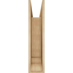 Ekena Millwork - BKTUR0756X30X34FST01RCPR - Timberthane Faux Wood Funston Style Bracket w/ Offset Brace, Traditional Ends, 7 1/2"W x 30"D x 34"H, Primed Tan