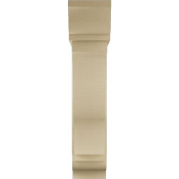Ekena Millwork - BKTUR0756X30X36FST01RCPR - Timberthane Faux Wood Funston Style Bracket w/ Offset Brace, Traditional Ends, 7 1/2"W x 30"D x 36"H, Primed Tan
