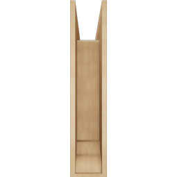 Ekena Millwork - BKTUR0756X30X36FST01RCPR - Timberthane Faux Wood Funston Style Bracket w/ Offset Brace, Traditional Ends, 7 1/2"W x 30"D x 36"H, Primed Tan