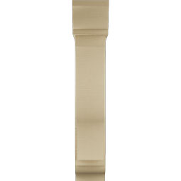 Ekena Millwork - BKTUR0756X30X42FST01RCPR - Timberthane Faux Wood Funston Style Bracket w/ Offset Brace, Traditional Ends, 7 1/2"W x 30"D x 42"H, Primed Tan