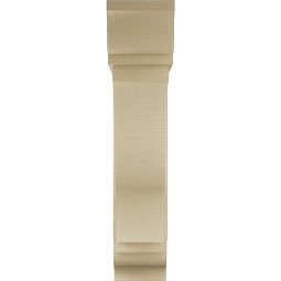 Ekena Millwork - BKTUR0756X32X36FST01RCPR - Timberthane Faux Wood Funston Style Bracket w/ Offset Brace, Traditional Ends, 7 1/2"W x 32"D x 36"H, Primed Tan