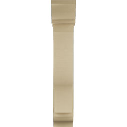 Ekena Millwork - BKTUR0756X32X44FST01RCPR - Timberthane Faux Wood Funston Style Bracket w/ Offset Brace, Traditional Ends, 7 1/2"W x 32"D x 44"H, Primed Tan