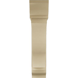 Ekena Millwork - BKTUR0756X36X36FST01RCPR - Timberthane Faux Wood Funston Style Bracket w/ Offset Brace, Traditional Ends, 7 1/2"W x 36"D x 36"H, Primed Tan
