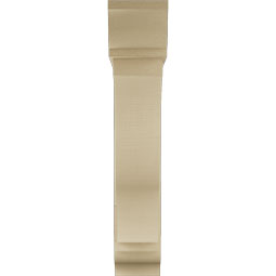 Ekena Millwork - BKTUR0756X36X40FST01RCPR - Timberthane Faux Wood Funston Style Bracket w/ Offset Brace, Traditional Ends, 7 1/2"W x 36"D x 40"H, Primed Tan