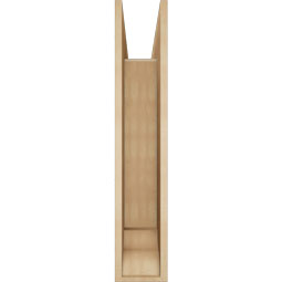 Ekena Millwork - BKTUR0756X36X40FST01RCPR - Timberthane Faux Wood Funston Style Bracket w/ Offset Brace, Traditional Ends, 7 1/2"W x 36"D x 40"H, Primed Tan