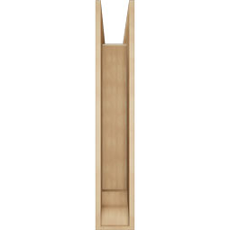 Ekena Millwork - BKTUR0756X36X44FST01RCPR - Timberthane Faux Wood Funston Style Bracket w/ Offset Brace, Traditional Ends, 7 1/2"W x 36"D x 44"H, Primed Tan