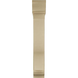 Ekena Millwork - BKTUR0756X36X48FST01RCPR - Timberthane Faux Wood Funston Style Bracket w/ Offset Brace, Traditional Ends, 7 1/2"W x 36"D x 48"H, Primed Tan
