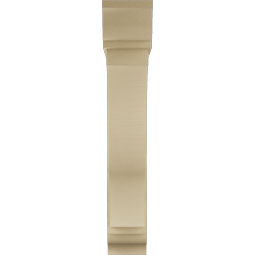 Ekena Millwork - BKTUR0756X38X44FST01RCPR - Timberthane Faux Wood Funston Style Bracket w/ Offset Brace, Traditional Ends, 7 1/2"W x 38"D x 44"H, Primed Tan