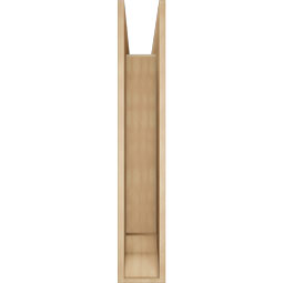 Ekena Millwork - BKTUR0756X38X44FST01RCPR - Timberthane Faux Wood Funston Style Bracket w/ Offset Brace, Traditional Ends, 7 1/2"W x 38"D x 44"H, Primed Tan