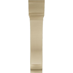 Ekena Millwork - BKTUR0756X40X40FST01RCPR - Timberthane Faux Wood Funston Style Bracket w/ Offset Brace, Traditional Ends, 7 1/2"W x 40"D x 40"H, Primed Tan