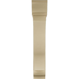 Ekena Millwork - BKTUR0756X40X44FST01RCPR - Timberthane Faux Wood Funston Style Bracket w/ Offset Brace, Traditional Ends, 7 1/2"W x 40"D x 44"H, Primed Tan