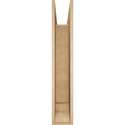 Ekena Millwork - BKTUR0756X44X44FST01RCPR - Timberthane Faux Wood Funston Style Bracket w/ Offset Brace, Traditional Ends, 7 1/2"W x 44"D x 44"H, Primed Tan
