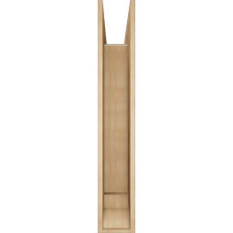 Ekena Millwork - BKTUR0756X46X46FST01RCPR - Timberthane Faux Wood Funston Style Bracket w/ Offset Brace, Traditional Ends, 7 1/2"W x 46"D x 46"H, Primed Tan