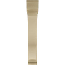 Ekena Millwork - BKTUR0756X48X48FST01RCPR - Timberthane Faux Wood Funston Style Bracket w/ Offset Brace, Traditional Ends, 7 1/2"W x 48"D x 48"H, Primed Tan