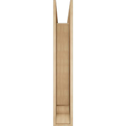 Ekena Millwork - BKTUR0756X48X48FST01RCPR - Timberthane Faux Wood Funston Style Bracket w/ Offset Brace, Traditional Ends, 7 1/2"W x 48"D x 48"H, Primed Tan