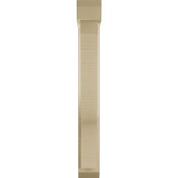 Ekena Millwork - BKTUR0352X16X28FST06RCPR - Timberthane Faux Wood Funston Style Bracket w/ Offset Brace, Slat Ends, 3 1/2"W x 16"D x 28"H, Primed Tan