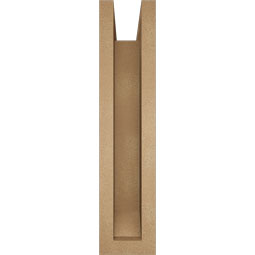 Ekena Millwork - BKTUROFST22 - Timberthane Rough Cedar Faux Wood Funston Slat Bracket w/ Offset Brace