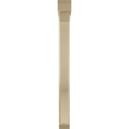 Ekena Millwork - BKTUR0352X30X38FST06RCPR - Timberthane Faux Wood Funston Style Bracket w/ Offset Brace, Slat Ends, 3 1/2"W x 30"D x 38"H, Primed Tan