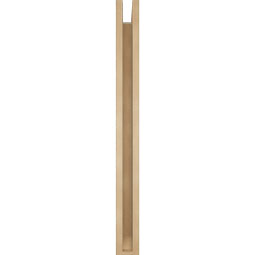 Ekena Millwork - BKTUR0352X32X38FST06RCPR - Timberthane Faux Wood Funston Style Bracket w/ Offset Brace, Slat Ends, 3 1/2"W x 32"D x 38"H, Primed Tan