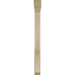 Ekena Millwork - BKTUR0352X32X40FST06RCPR - Timberthane Faux Wood Funston Style Bracket w/ Offset Brace, Slat Ends, 3 1/2"W x 32"D x 40"H, Primed Tan