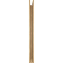 Ekena Millwork - BKTUR0352X32X40FST06RCPR - Timberthane Faux Wood Funston Style Bracket w/ Offset Brace, Slat Ends, 3 1/2"W x 32"D x 40"H, Primed Tan