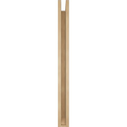 Ekena Millwork - BKTUR0352X34X40FST06RCPR - Timberthane Faux Wood Funston Style Bracket w/ Offset Brace, Slat Ends, 3 1/2"W x 34"D x 40"H, Primed Tan