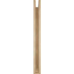 Ekena Millwork - BKTUR0352X36X36FST06RCPR - Timberthane Faux Wood Funston Style Bracket w/ Offset Brace, Slat Ends, 3 1/2"W x 36"D x 36"H, Primed Tan