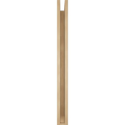 Ekena Millwork - BKTUR0352X36X40FST06RCPR - Timberthane Faux Wood Funston Style Bracket w/ Offset Brace, Slat Ends, 3 1/2"W x 36"D x 40"H, Primed Tan