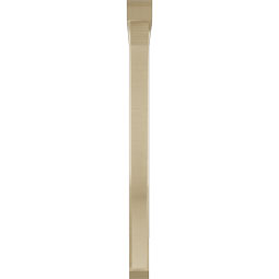 Ekena Millwork - BKTUR0352X36X44FST06RCPR - Timberthane Faux Wood Funston Style Bracket w/ Offset Brace, Slat Ends, 3 1/2"W x 36"D x 44"H, Primed Tan