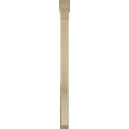 Ekena Millwork - BKTUR0352X36X48FST06RCPR - Timberthane Faux Wood Funston Style Bracket w/ Offset Brace, Slat Ends, 3 1/2"W x 36"D x 48"H, Primed Tan