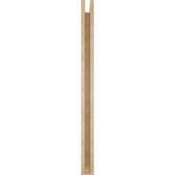 Ekena Millwork - BKTUR0352X36X48FST06RCPR - Timberthane Faux Wood Funston Style Bracket w/ Offset Brace, Slat Ends, 3 1/2"W x 36"D x 48"H, Primed Tan