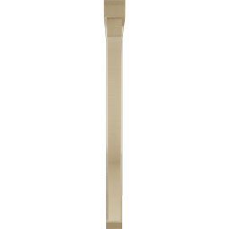 Ekena Millwork - BKTUR0352X38X44FST06RCPR - Timberthane Faux Wood Funston Style Bracket w/ Offset Brace, Slat Ends, 3 1/2"W x 38"D x 44"H, Primed Tan