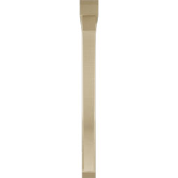 Ekena Millwork - BKTUR0352X40X40FST06RCPR - Timberthane Faux Wood Funston Style Bracket w/ Offset Brace, Slat Ends, 3 1/2"W x 40"D x 40"H, Primed Tan