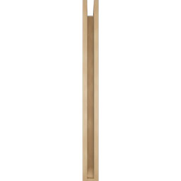 Ekena Millwork - BKTUR0352X40X40FST06RCPR - Timberthane Faux Wood Funston Style Bracket w/ Offset Brace, Slat Ends, 3 1/2"W x 40"D x 40"H, Primed Tan
