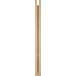 Ekena Millwork - BKTUR0352X42X48FST06RCPR - Timberthane Faux Wood Funston Style Bracket w/ Offset Brace, Slat Ends, 3 1/2"W x 42"D x 48"H, Primed Tan