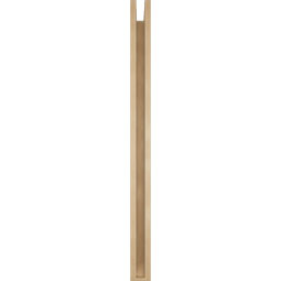 Ekena Millwork - BKTUR0352X48X48FST06RCPR - Timberthane Faux Wood Funston Style Bracket w/ Offset Brace, Slat Ends, 3 1/2"W x 48"D x 48"H, Primed Tan