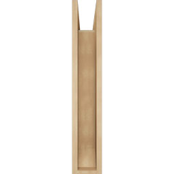 Ekena Millwork - BKTUR0554X20X32FST06RCPR - Timberthane Faux Wood Funston Style Bracket w/ Offset Brace, Slat Ends, 5 1/2"W x 20"D x 32"H, Primed Tan