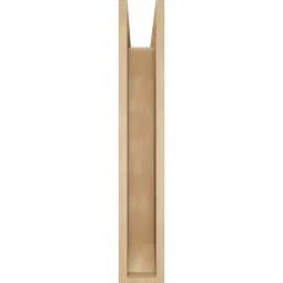 Ekena Millwork - BKTUR0554X26X34FST06RCPR - Timberthane Faux Wood Funston Style Bracket w/ Offset Brace, Slat Ends, 5 1/2"W x 26"D x 34"H, Primed Tan