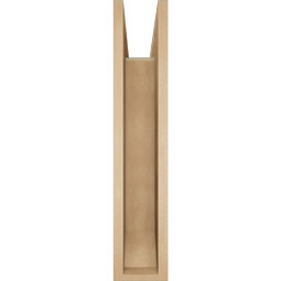 Ekena Millwork - BKTUR0554X28X28FST06RCPR - Timberthane Faux Wood Funston Style Bracket w/ Offset Brace, Slat Ends, 5 1/2"W x 28"D x 28"H, Primed Tan
