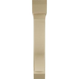Ekena Millwork - BKTUR0554X30X34FST06RCPR - Timberthane Faux Wood Funston Style Bracket w/ Offset Brace, Slat Ends, 5 1/2"W x 30"D x 34"H, Primed Tan
