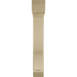 Ekena Millwork - BKTUR0554X30X36FST06RCPR - Timberthane Faux Wood Funston Style Bracket w/ Offset Brace, Slat Ends, 5 1/2"W x 30"D x 36"H, Primed Tan