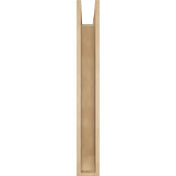 Ekena Millwork - BKTUR0554X30X42FST06RCPR - Timberthane Faux Wood Funston Style Bracket w/ Offset Brace, Slat Ends, 5 1/2"W x 30"D x 42"H, Primed Tan