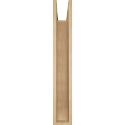 Ekena Millwork - BKTUR0554X32X36FST06RCPR - Timberthane Faux Wood Funston Style Bracket w/ Offset Brace, Slat Ends, 5 1/2"W x 32"D x 36"H, Primed Tan